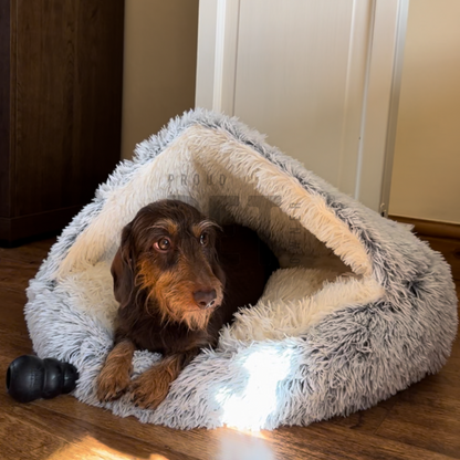 Burrow bud cozy cuddler pet bed hotsell